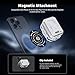 NEEWER BASICS Magnetic Phone Cooler with 5000mAh Battery, Type C Rechargeable Wireless Cooling Fan Case with Magnetic Ring & Clip Compatible with iPhone 16 15 Pro Max MagSafe Samsung for Gaming, PA096