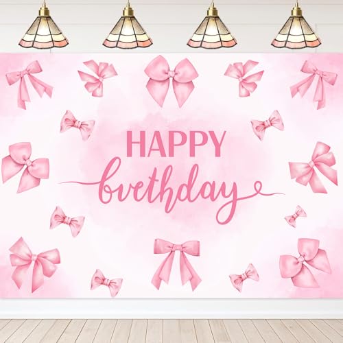 Fondo Rosa 8x6ft para Fiesta de Cumpleaños miniatura 1