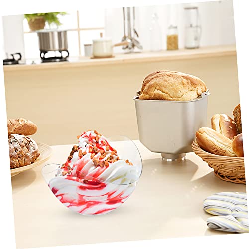 SHOWERORO 25 Pçs Copo De Creme Reutilizável Tigela De Degustação Copos De Shortcake Pratos De Lanche