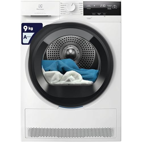 Electrolux Asciugatrice 600 GentleCare 9 kg EW6H39G, Classe A+++, Tecnologia SensiCare e MixCare, Programma Lenzuola XL, Antipiega, Filtro EasyClean, Pompa di Calore, 850x596x636 mm