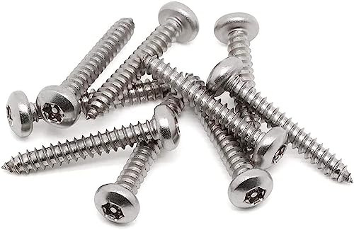 FarDeer Stainless Steel Button Head screws M4/M5/M6 security Sheet Metal Screws Torx Sheet Metal Screws Security Silver Screws Anti-Theft Tamper Proof. (M4*16mm * 50pcs) - Image 4