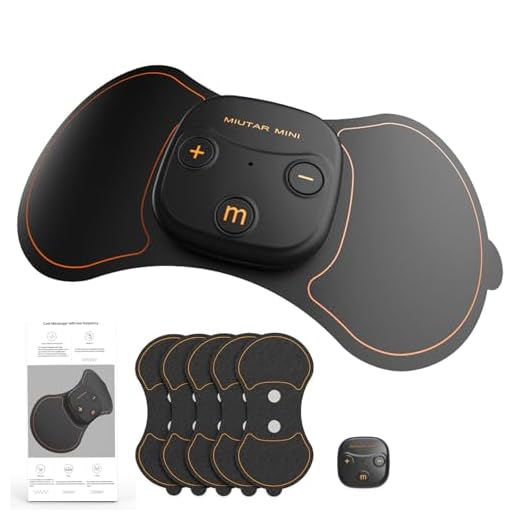 MIUTARMINI Tens electroestimulador muscular - tens fisioterapia 3 Modos, 15 Niveles, Recargable USB-C, 5 Electrodos de Gel - Alivia Dolor de Espalda, Cuello, Hombros, Piernas y Músculos