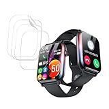 【4枚セット】 Joy zone フィルム スマートウォッチ 2.06インチ保護フィルム【HUKWIMO】3D全面保護 指紋防止 HD高透過率 傷に強い 気泡ゼロ 極薄 撥水撥油 反射低減 スクリーンプロテクター 対応