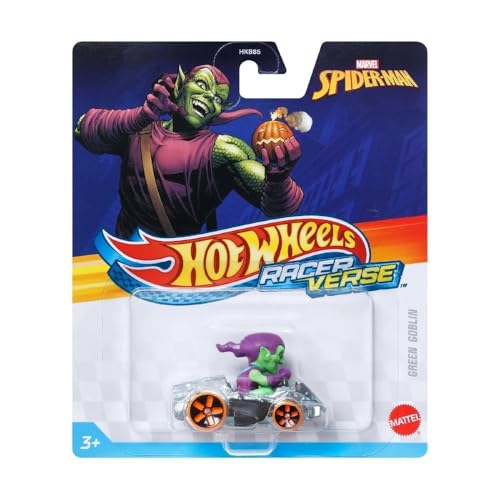 Vehículo Hot Wheels RacerVerse con Green Goblin 1:64 miniatura 2