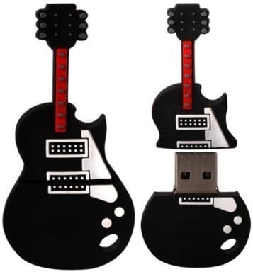 4 GB Novelty Guitar Keyring USB 2.0 Memory Stick / Pen Storage Drive Compatible With PC / Mac.