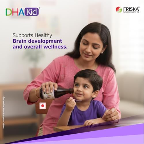 Image of DHA Kid Delicious Omega 3 Smoothie Syrup With Fish Oil EPA+DHA- For Brain Health & Immunity -200 Ml | Fish Oil EPA+DHA, For Brain Health, For Immunity