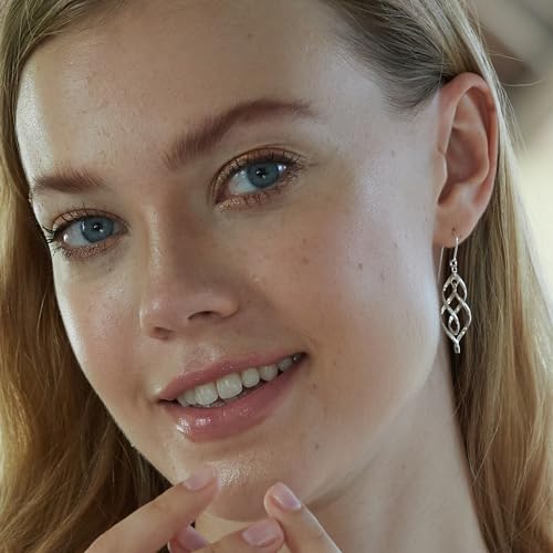 Boma Jewelry Sterling Silver Spiral Ribbon Dangle Earrings3