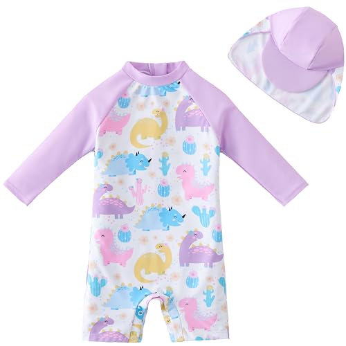 Image of UMELOK Baby Girl Swimsuit Infant UPF 50+ Bathing Suit Size Months