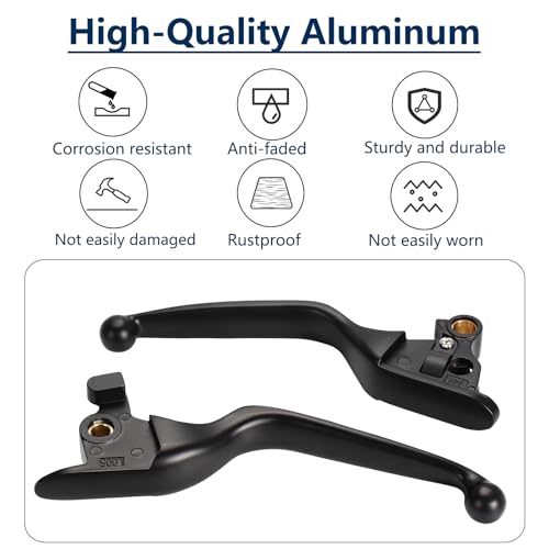 Image of Motorcycle Brake Clutch Lever Set Compatible with 2018-2024 Harley Softail Breakout Fat Boy Deluxe Heritage Classic Sport Glide Street Bob Low Rider Replacement Accessories Parts