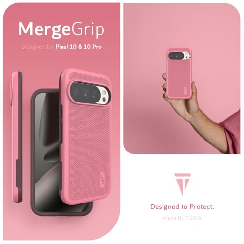 Image of TUDIA MergeGrip Magsafe Compatible for Pixel 10 & 10 Pro Case - Smokey Pink