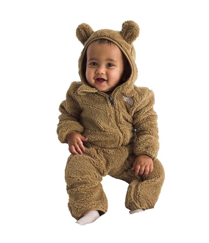 THE NORTH FACE Baby Campshire One-piece | Cozy Fleece Winter Onesie, With Mittens, Booties & Attached Bear Ear Hood