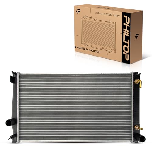 Image of PHILTOP Core Radiator Compatible with 2006-2008 2010-2011 2015 RAV, 2009 2012-2014 2016 RAV 2.5L, 2009 2012 RAV 3.5L Transmission Oil Cooler Included | Core Width 26-3 /8 inch fit for 2006-2016 RAV- GAS (w / internal Transmission Oil Cooler;w /o Towing Package;Japan Built)