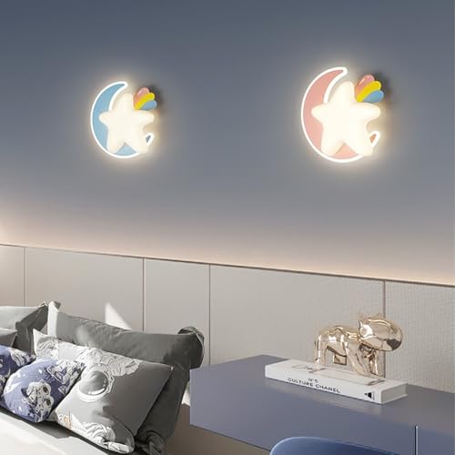 Lámparas de Pared Creativa Luna para Evitar Miedo a la Oscuridad 7