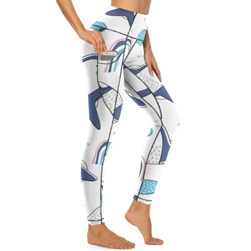 Legging femmes drôle de pingouin à taille haute pour le yoga et fitness en taille S