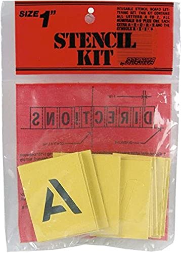 Decorcal 1SK Reusable Stencil Lettering Kit, 2,5