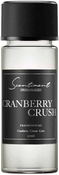 Scentiment Diffuser Oil - Cranberry Crush Fall Collection | Aromatherapy Home Fragrance | Luxurious Scent with Notes of Berries, Ginger, Lime (20ml)
