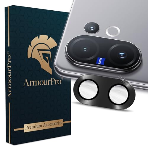 Image of ArmourPro Camera Lens Protection Compatible with Vivo V60 (6.67 Inches) With Edge To Edge Camera Protection Coverage| Black, Pack of 1