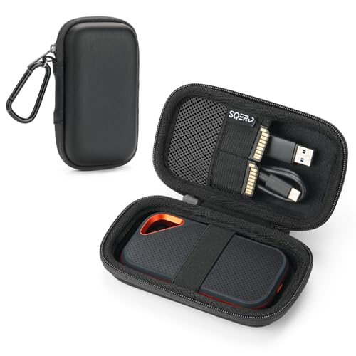 Custodia per SanDisk Portable/Extreme/Extreme PRO 1TB 2TB 4TB 500GB, Custodia Portatile per SSD Esterno, Cover Protettiva per il Trasporto e la Conservazione