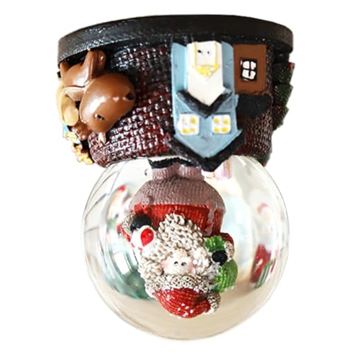 Decoración colgante de cristal 3D Cabilock, el regalo ideal con luces de hadas navideñas 8