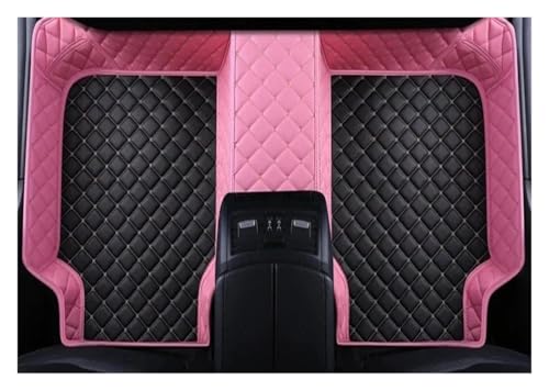 Tapis de voiture en cuir pour Infiniti Q50 Q60 QX5 - Noir et rose