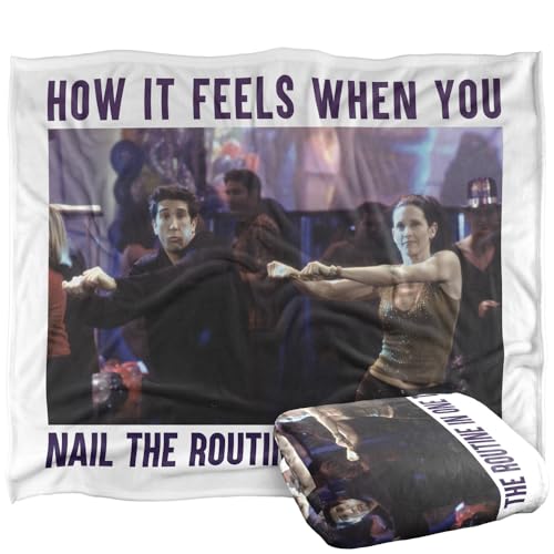 LOGOVISION Friends Nail The Routine Silky Touch Super Soft Throw