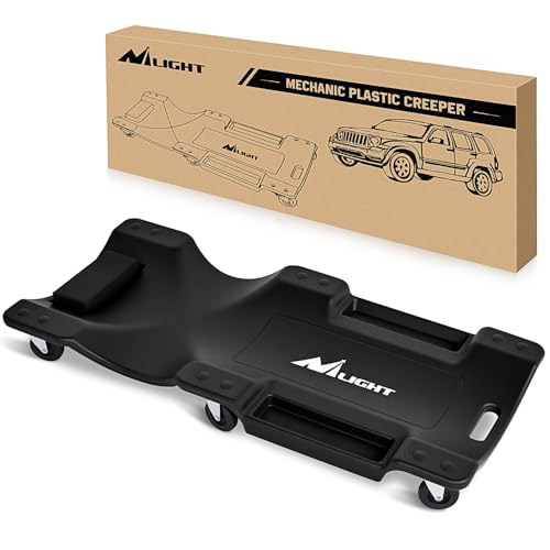 Nilight-40-Mechanic-Plastic-Creeper-with-Padded-Headrest Nilight 40" Mechanic Plastic Creeper with Padded Headrest - Image 1