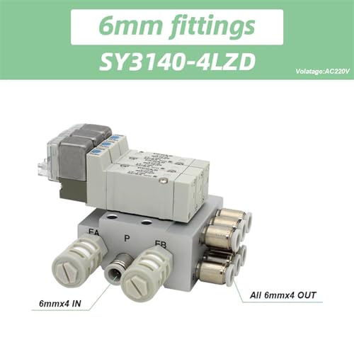 SY3140 vanne de commande pneumatique électronique avec embase de 4 stations - 3