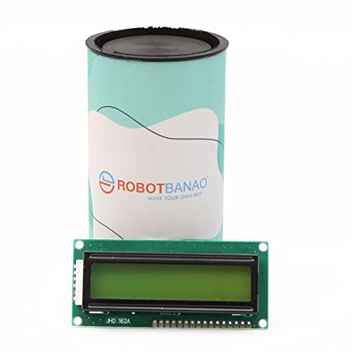 Robotbanao 16×2 Characters (1602) Alphanumeric LCD Display For Microcontrollers – Green Backlight – Pack Of 1 Robotbanao 16×2 Characters (1602) Alphanumeric LCD Display For Microcontrollers – Green Backlight – Pack Of 1