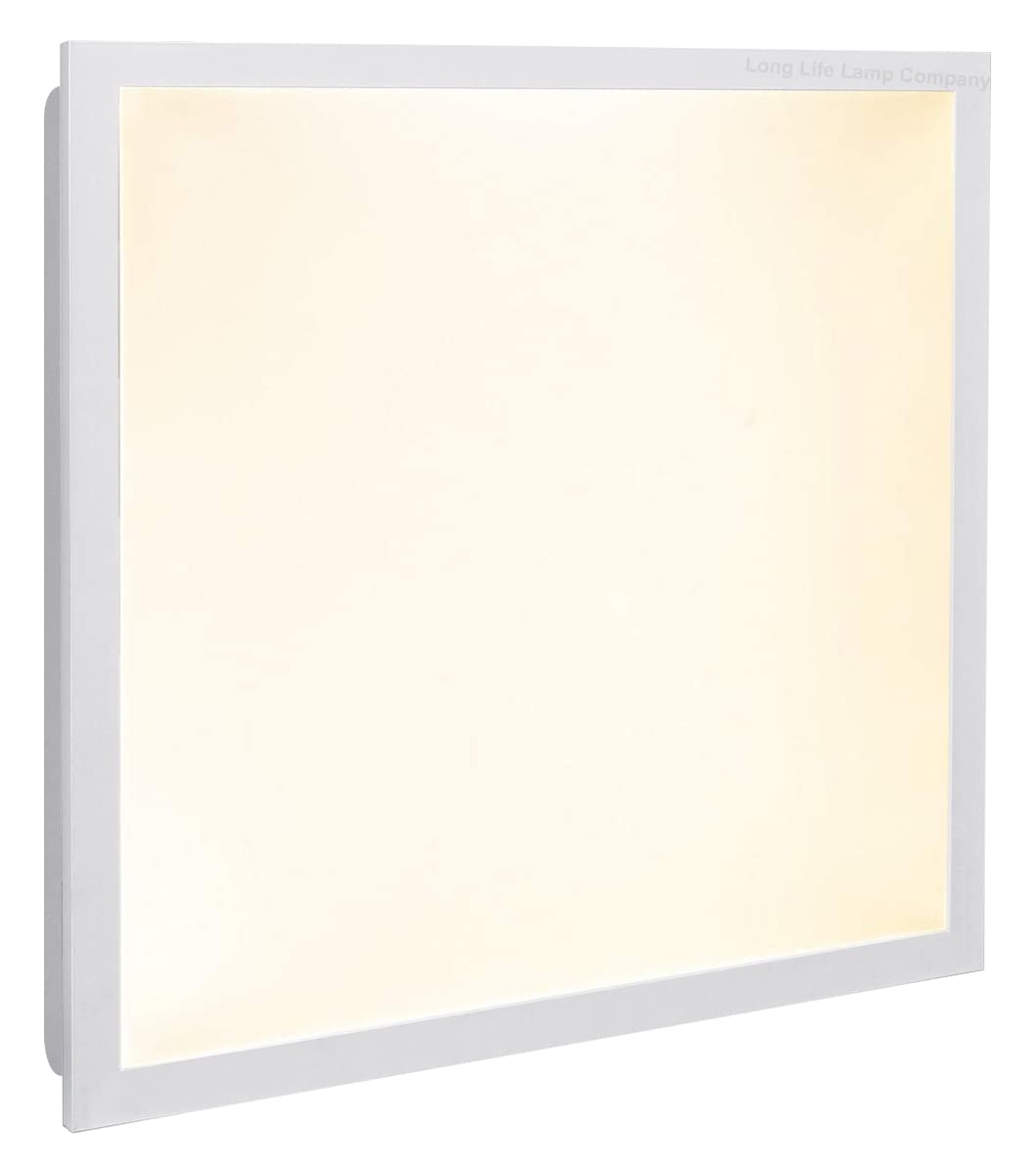 Long Life Lamp Company Warm White 48W Led Ceiling Panel Light 600 X 600 3000K High Power Brightness Recessed Tile Light Includes Drivers And Heat Sink Pblww