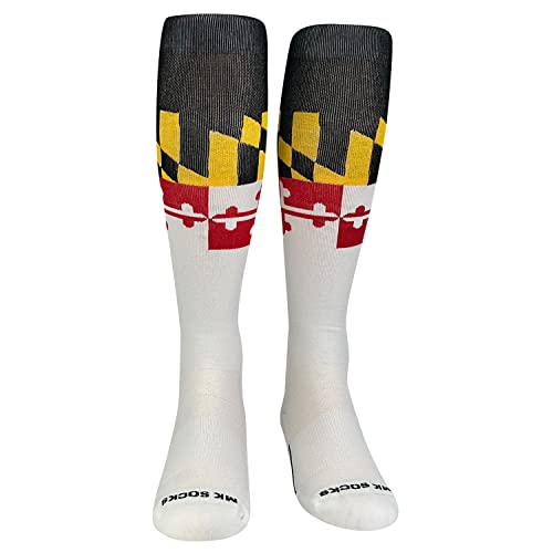 Maryland Flag Knee High Long Baseball Football Socks2
