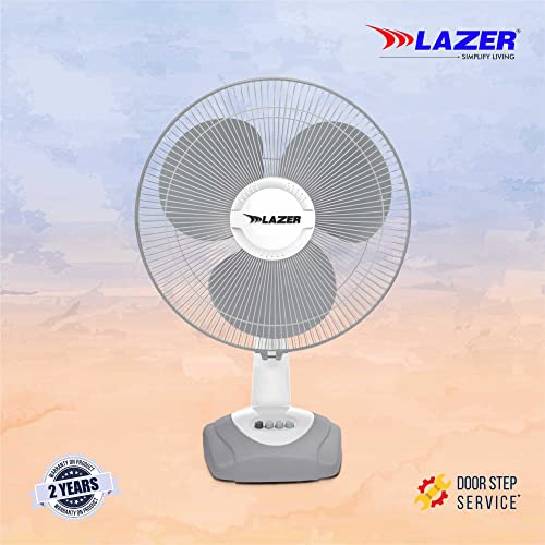 Image of Lazer X-Cel Air 400mm Table Fan (White Grey)