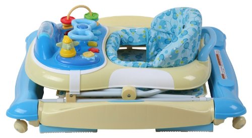 Dream On Me 2 In 1 Crossover Musical Walker And Rocker In Light Blue