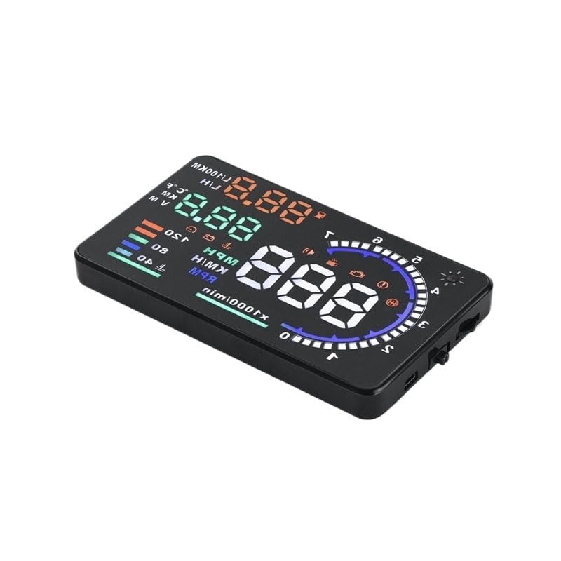 Head Up Display Pantalla de visualización Frontal HUD for automóvil Proyector de Parabrisas Head Up Display Coche(E350-5 Inch)