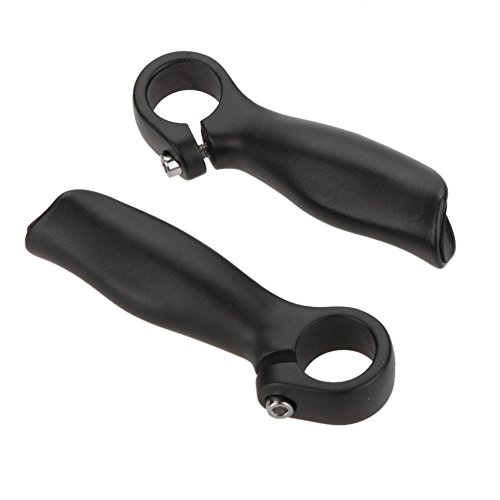 doorslay 2Pcs Cycling Mountain Bike Bicycle MTB Handle Bar End Aluminium Alloy Security Grips 22.2mm, Black - Image 2