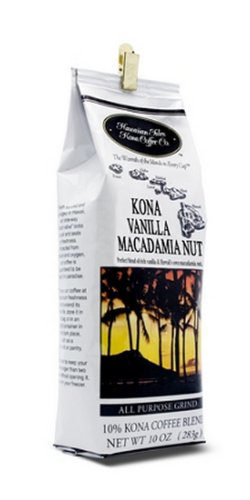 Value Pack - Hawaiian Isles Kona Coffee Ground Vanilla Macadamia (4) 10 oz. Bags