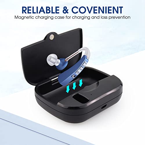 Britzgo Hearing Aids For Seniors With Noise Cancelling,Rechargeable Sound Amplifier,Magnetic Charging Base,1.5H Fast Charge（Fd24728733） #TOP3