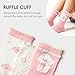 Balabala Ruffle Socks for Girls 3 Pack Animal Warm Cute Seamless Kids Socks for 3-11 Years Funny Fashion Comfort