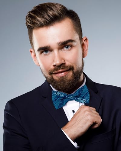 Image of Hercicy 20 Pcs Bow Ties for Men Pre Formal Satin Bowties Set with Adjustable Neck Band for Wedding Party Favors