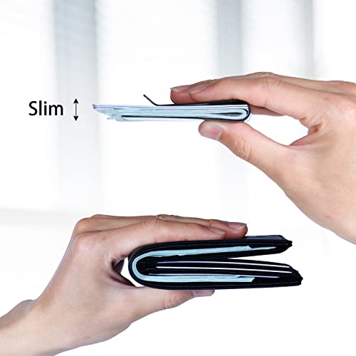 Travelambo TRA2902 Carbon Fiber Money Clip Front Pocket Wallet Minimalist Wallet Slim Wallet Credit Business Card Holder  thumb #4