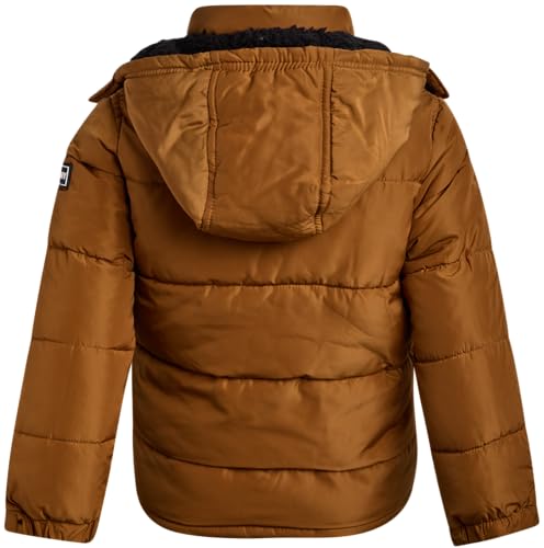 Image of DKNY Boys Puffer Jacket - Wind Water Resistant Polar Fleece Lined Boys Winter Coat - Cozy Kids Jacket with Sherpa Lined Hood