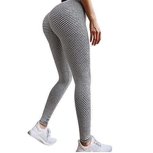 cyg Leggings, Pantalones Deportivos Mallas Panal De Jacquard for Mujer Mallas De Deporte De Mujer Fitness for Correr De Cintura Alta Pantalón Elásticos Butt Lifter Scrunch Leggings