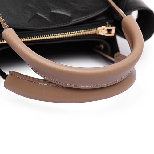 Bucket Bag for Women,Embossed Leather Top Handle HandBag Large Vegan Leather Hobo Vintage Shoulder Bag Designer Totes4