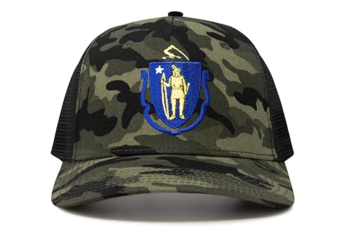 Image of International Tie State Hat for Men and Women, Adjustable Snapback Trucker Baseball Cap with Embroidered Patch