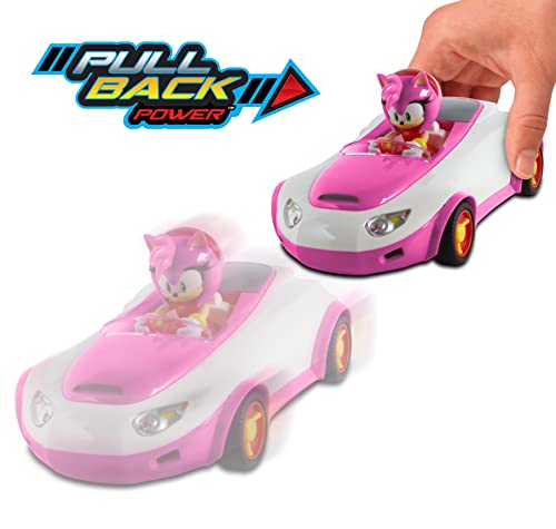 NKOK Team Sonic Pull Back Racer - Amy Rose miniatura 2