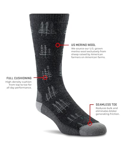 Farm to Feet Men's Cokeville Midweight Crew Socks