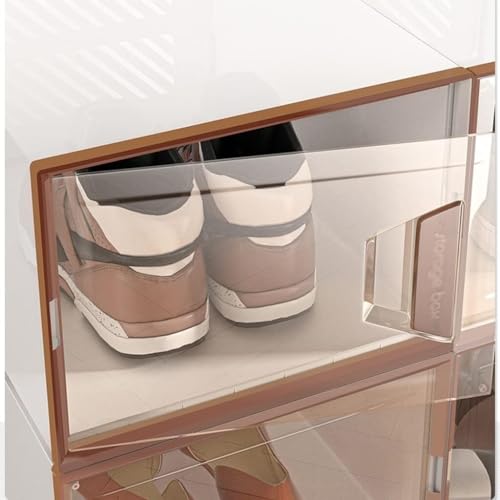 Tiroir en plastique transparent empilable pour protéger vos chaussures du dressing - 4