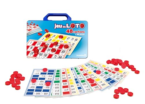 Dujardin - Jeu de Loto - 48 cartons - Jeu de société classqiue - A Jouer en Famille et Entre Amis - A partir de 6 Ans