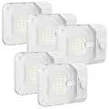 RVGUARD RV LED Ceiling Single Dome Light, 12V LED Lights, RV Interior Light with Adjustable Brightness & Memory Function, 6500K Cold White, for RV, Trailer, & Camper Van, 5 Pack