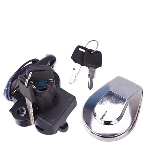 Kit Verrouillage Clé de Contact Moto CB250 Jade250 avec Contacteur Allumage et Bouchon