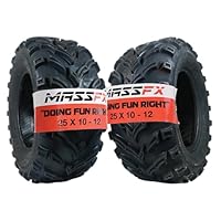 Algopix Similar Product 4 - MASSFX 25x1012 Rear Tire Set 2 for